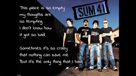 sum 41 lyrics pieces